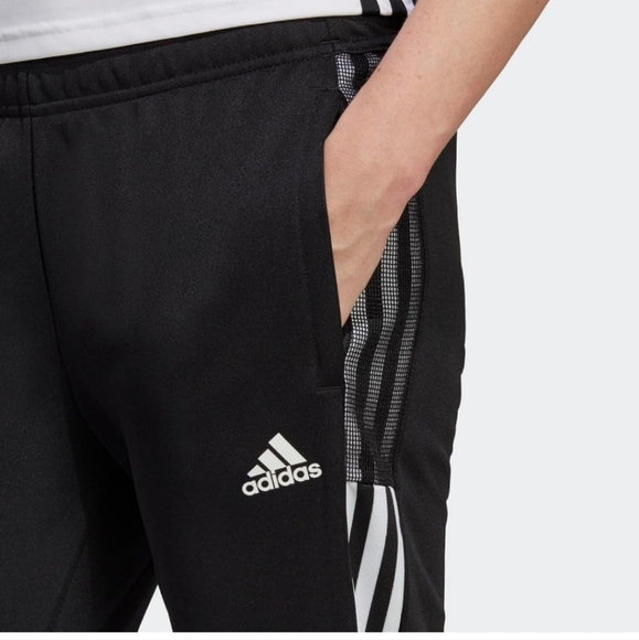 Adidas Tiro 21 Black White Striped Trackpant Women Size Small - Picture 11 of 11